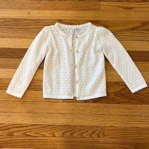 3T Beautiful white lace cardigan from Janie and Jack